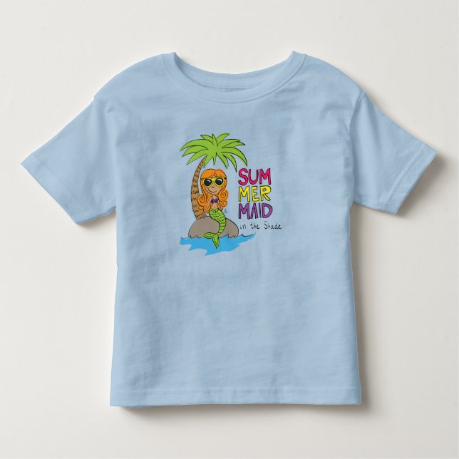 T-shirt Pour Les Tous Petits Mermaid Cute Kids (Devant)