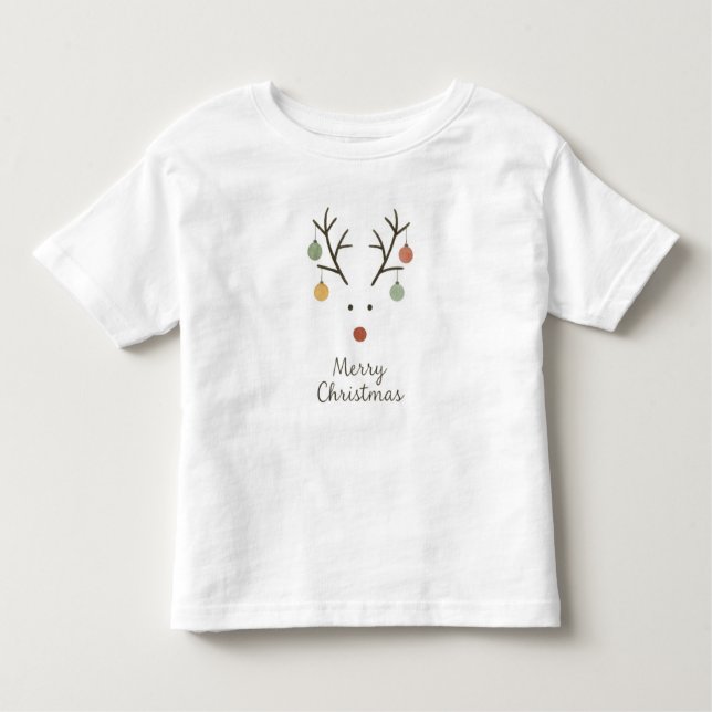 T-shirt Pour Les Tous Petits Merry Christmas (Devant)