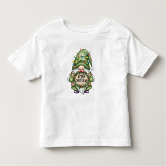T-shirt Pour Les Tous Petits Merry Christmas Gronme in Lights