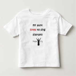 T-shirt Pour Les Tous Petits mes amours de tante pour chanter le soprano
