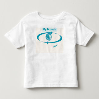 T-shirt Pour Les Tous Petits Mes Marques" Logo Lion Bleu Élégant Design Sur Mes