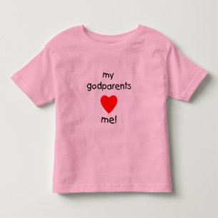 T-shirt Pour Les Tous Petits Mes parrains m'aiment