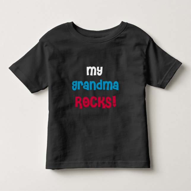 T-shirt Pour Les Tous Petits Mes roches de grand-maman (Devant)