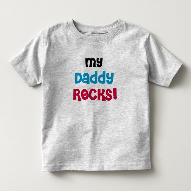 T-shirt Pour Les Tous Petits Mes roches de papa (Devant)