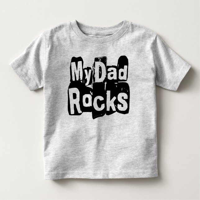 T-shirt Pour Les Tous Petits Mes roches de papa (Devant)