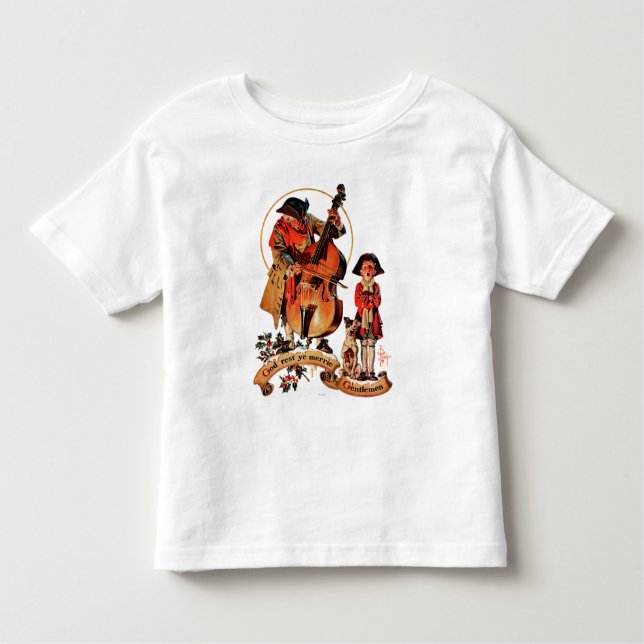 T-shirt Pour Les Tous Petits Messieurs du YE Merrie de repos de Dieu (Devant)