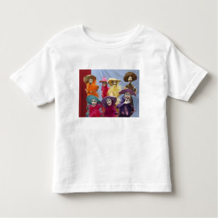 T-shirt Pour Les Tous Petits Mexique. Catrinas squelettiques, figures célébrant