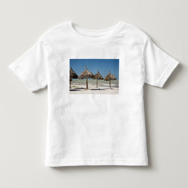 T-shirt Pour Les Tous Petits Mexique, péninsule du Yucatan, Progreso. Chaume (Devant)
