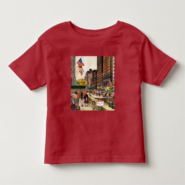 T-shirt Pour Les Tous Petits Michigan Avenue, Chicago par John Falter (Devant)