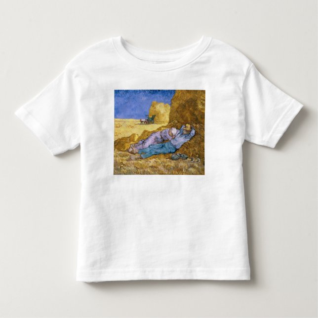T-shirt Pour Les Tous Petits Midi de Vincent van Gogh |, la sièste, après (Devant)