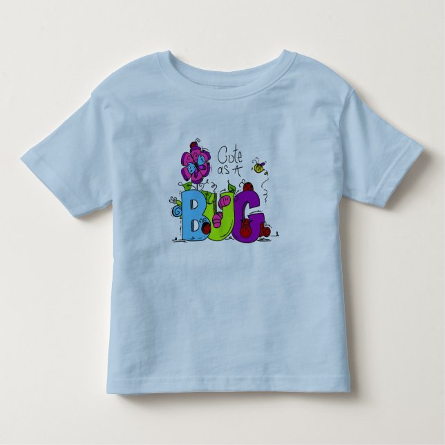 T-shirt Pour Les Tous Petits Mignon comme insecte (Devant)
