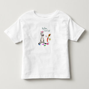 T-shirt Pour Les Tous Petits Mignon Zèbre Enfants d'âge préscolaire
