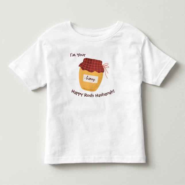 T-shirt Pour Les Tous Petits Mignonne Amusement Drôle Votre Mon Miel Rosh Hasha (Devant)