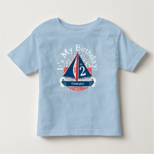 T-shirt Pour Les Tous Petits Mignonne C'est mon anniversaire garçon Nautique vo