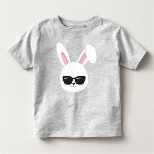 T-shirt Pour Les Tous Petits Mignonne Lapin, Lapin Blanc, Lapin Avec Lunettes D