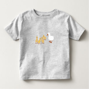 T-shirt Pour Les Tous Petits Mignonne Mère Canard & Bébé Canettes