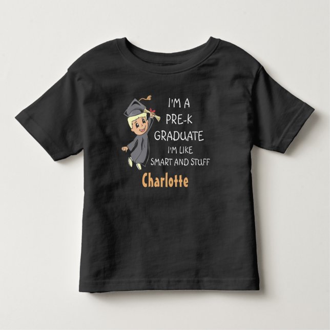 T-shirt Pour Les Tous Petits Mignonne Pré-K Graduate Préscolaire 2022 (Devant)