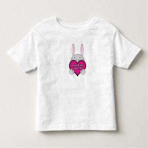 T-shirt Pour Les Tous Petits Mignonne Un Lapin M'Aime Coeur