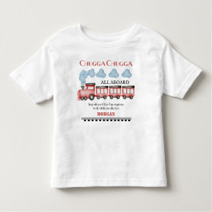 T-shirt Pour Les Tous Petits Mignonne Watercolor Red Train N'importe quel âge A
