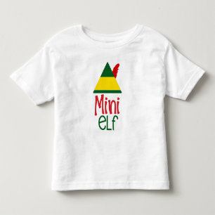 T-shirt Pour Les Tous Petits MINI Elf Bébé Enfants Noël Vacances Famille Amusem