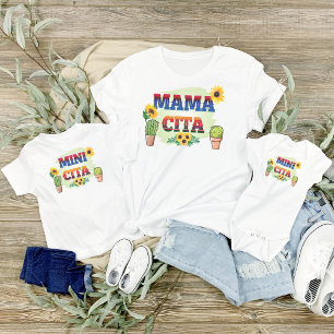 T-shirt Pour Les Tous Petits Minicita, maman et moi avec des cactus et des tour