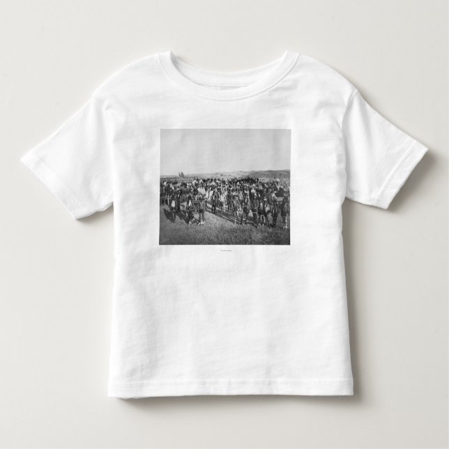 T-shirt Pour Les Tous Petits Miniconjou avec les soldats blancs (Devant)