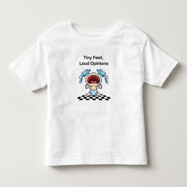 T-shirt Pour Les Tous Petits Minuscule mais bruyant (Devant)