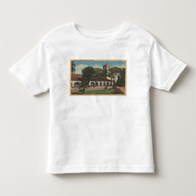 T-shirt Pour Les Tous Petits Mission San Juan Bautista, la Californie (Devant)