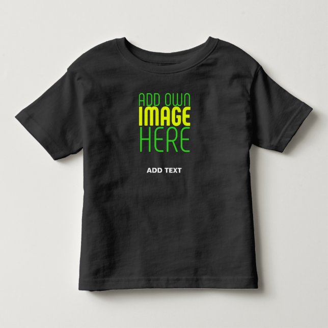 T-SHIRT POUR LES TOUS PETITS MODÈLE DE TEXTE D'IMAGE NOIRE SIMPLE ET MODERNE (Devant)
