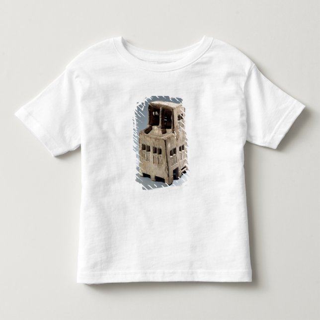 T-shirt Pour Les Tous Petits Modèle d'une maison (chaux) (Devant)