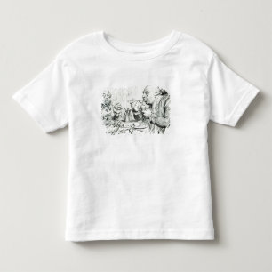 T-shirt Pour Les Tous Petits Modération appréciant un repas économe