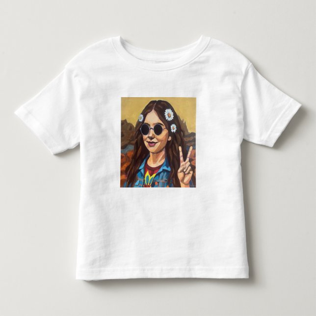 T-shirt Pour Les Tous Petits Modern Mona Lisa Painting - Inspired by da Vinci (Devant)