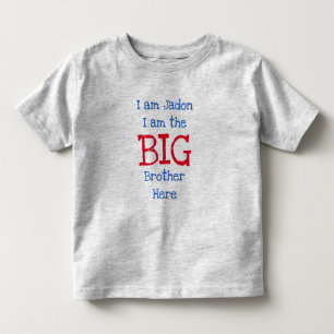 T-shirt Pour Les Tous Petits Moi, le Grand Frère personnalisé