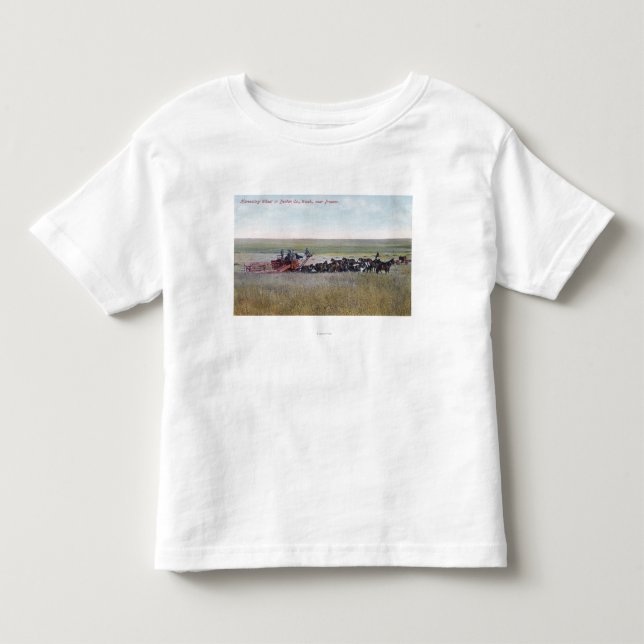T-shirt Pour Les Tous Petits Moisson de la scène de blé (Devant)
