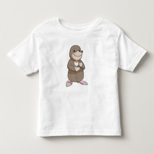 T-shirt Pour Les Tous Petits Mole avec Coffee Cup (Devant)