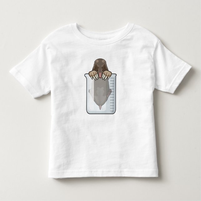 T-shirt Pour Les Tous Petits Mole avec tasse de mesure (Devant)