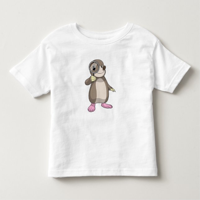 T-shirt Pour Les Tous Petits Mole avec verre Magnifiant (Devant)