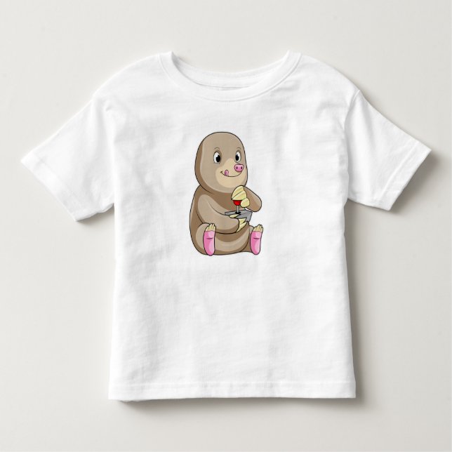 T-shirt Pour Les Tous Petits Mole comme joueur avec Joystick (Devant)