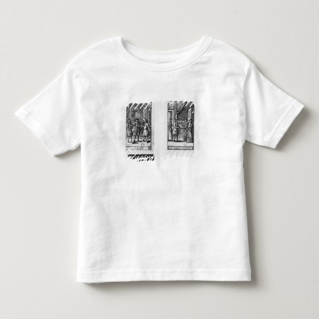 T-shirt Pour Les Tous Petits Moliere, frontispice pour 'le Miser (Devant)