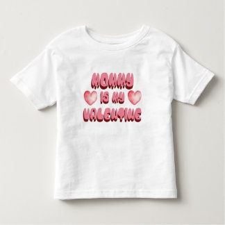 T-shirt Pour Les Tous Petits Mommy is my Valentine