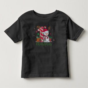 T-shirt Pour Les Tous Petits Mon 1er bonhomme de neige de Noël