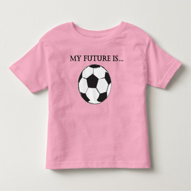 T-SHIRT POUR LES TOUS PETITS MON AVENIR EST LE SOCCER (Devant)