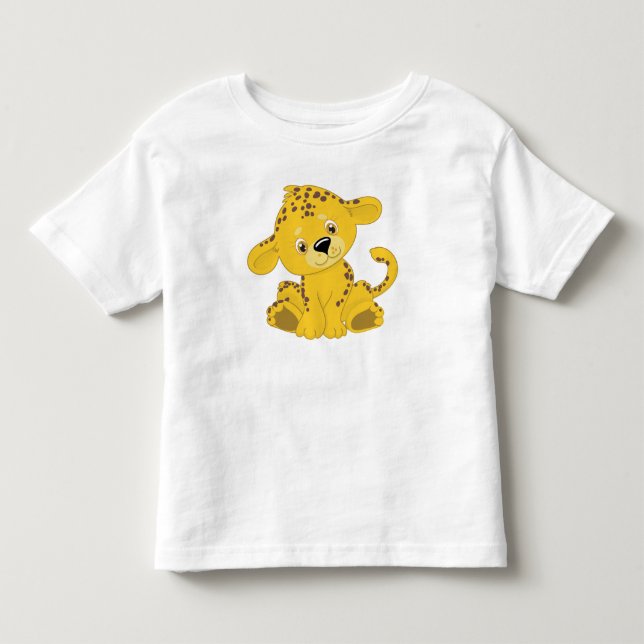 T-shirt Pour Les Tous Petits Mon bébé léopard (Devant)
