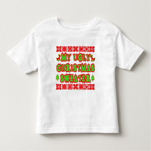 T-SHIRT POUR LES TOUS PETITS MON CHANDAIL LAID DE NOËL