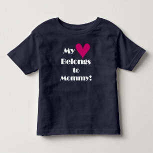 T-shirt Pour Les Tous Petits Mon coeur appartient à maman