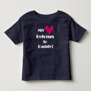 T-shirt Pour Les Tous Petits Mon coeur appartient à papa