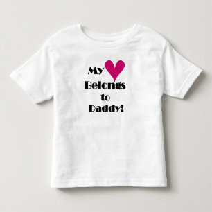 T-shirt Pour Les Tous Petits Mon coeur appartient à papa