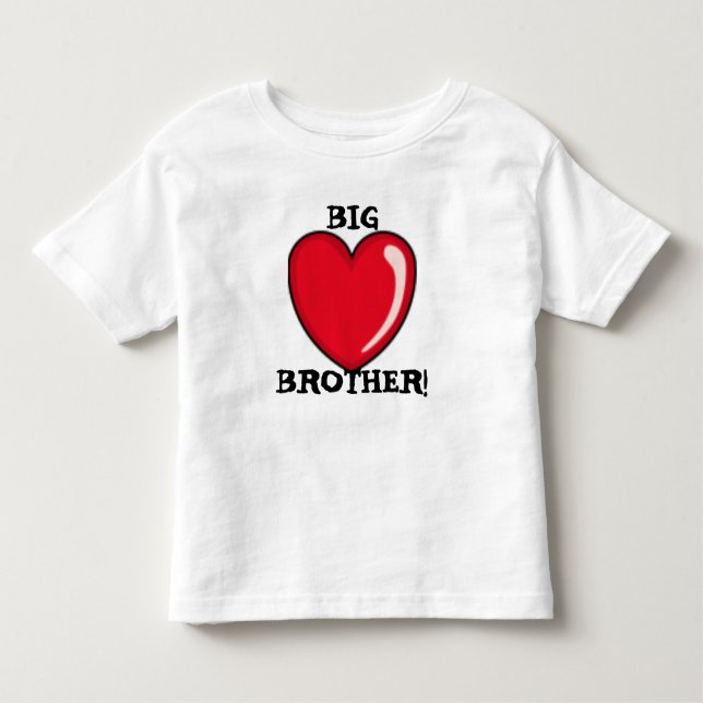 T-shirt Pour Les Tous Petits mon coeur, BIGBROTHER ! (Devant)