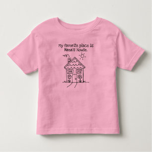 T-shirt Pour Les Tous Petits mon endroit préféré est la maison de la