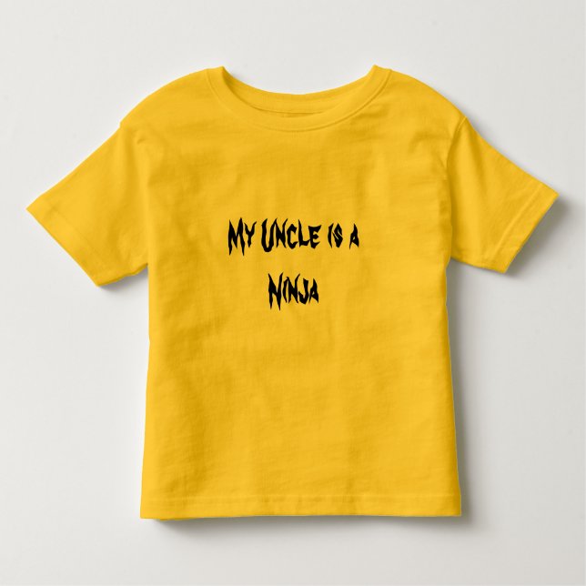 T-shirt Pour Les Tous Petits Mon oncle est un Ninja (Devant)